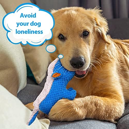 צעצועי קטיפה של כלבים של יוקהיירה לעיסות אגרסיביות, צעצועים כלבים בלתי ניתנים להריסה עם נייר קמטים, צעצועים לעיסת שיניים עמידים