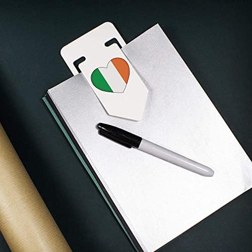 Azeeda 91 ממ 'אירלנד דגל אהבה לב' קליפ נייר פלסטיק גדול
