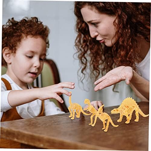 צעצועים 12 יחידות דינוזאור שלד צעצועים חינוכיים לילדים צעצועים צעצועים חיקוי פלסטי דינוזאורים דינוזאורים עצם פלסטיק סימולציה