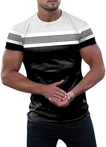 Xxbr mens קיץ v צוואר שרוול קצר חולצות טריקו טלאי בלוק צבע ספורט אתלטים