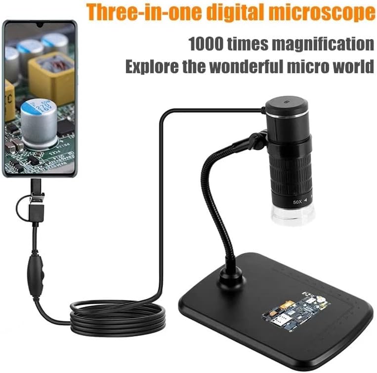 מיקרוסקופ דיגיטלי 1000 פי 1080 פי מיקרוסקופ אלחוטי בהבחנה גבוהה וידאו מצלמת טלפון חכם לצפייה במצגת שקופיות ריתוך