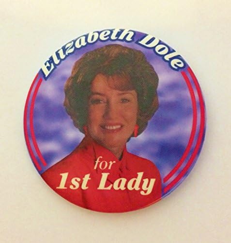 אליזבת דול 1996 כפתור הסיכה הפוליטי אליזבת דול לגברת הראשונה