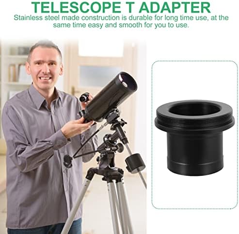 עדשת מפלה אינץ 'טלסקופ סנטימטרים ראשוניים ומתאמה אסטרופוטוגרפיה מצלמה למצלמה להכנסת אסטרונומיה פלדה אל חלד חלופי טבעת