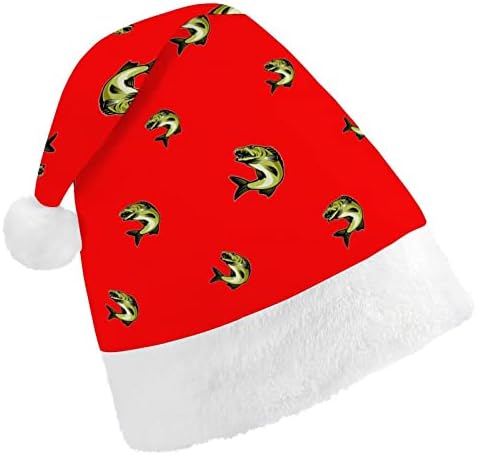 בס דיג מצחיק חג המולד כובע סנטה קלאוס כובעי קצר קטיפה עם לבן חפתים עבור חג המולד חג מסיבת אספקת קישוט