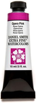 דניאל סמית 284600198 צבע מים עדין במיוחד בצבעי צבע 15 מל, אופרה-ורוד