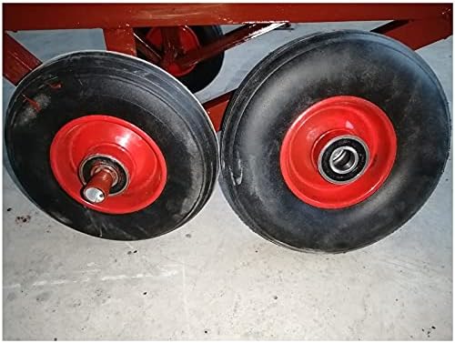 LKLXJ גלגל חובה כבד - גלגלים תעשייתיים, מתאימים לרכבים שטוחים, גלגלי גומי מוצקים, חזקים ועמידים בלאי, קלים להתאמה,