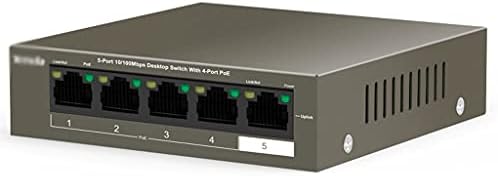 WPYYI 5-Port Ethernet Network מתג 250 מ 'אספקת חשמל של POE למרחקים ארוכים, עמידים ומאובטחים