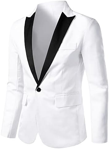 לארס אמדאוס שמלת גברים דקה בכושר בלייזר צווארון צבע כפתור אחד חליפת נשף מעיל ספורט
