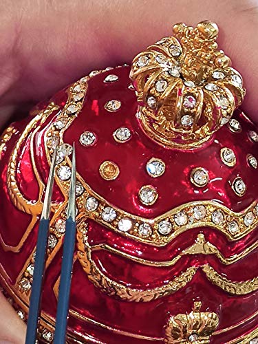 פברג 'ביצה תכשיט תכשיט סגנון 24 קגלולד תכשיטים רוסיים ביצה 5CT בעבודת יד תכשיט אימפריאלי ביצה אריות אריות הקיסר