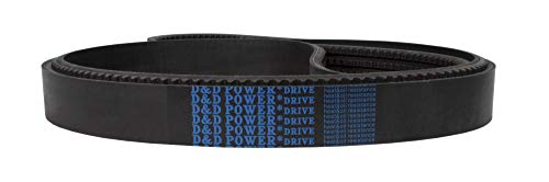 D&D PowerDrive 3/3VX400 חגורת V עם גומי, גומי, אורך 40 אינץ ', 3 להקה