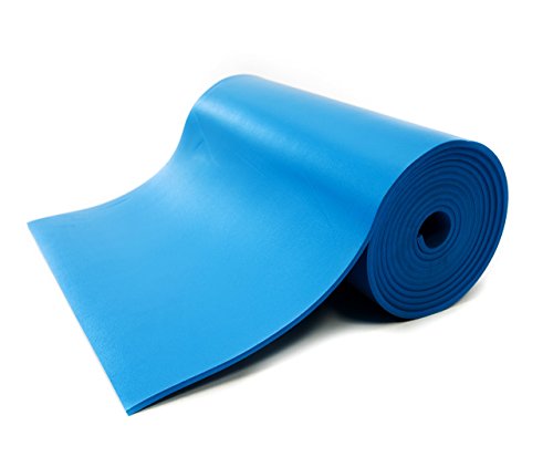Bertech ESD Foam Mat Roll, 3 'רחב x 40' אורך x 0.375 עבה, כחול, מיוצר בארהב