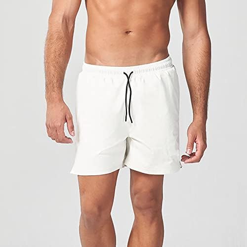 מכנסיים קצרים לגברים מקרית רגיל צבע חלק לוח ספורט מכנסיים גברים של כושר מכנסיים קיץ דק רופף מהיר ייבוש