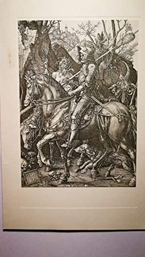 אביר, מוות והשטן מאת אלברכט דירר 3.4 x4.8 הדפס קנס