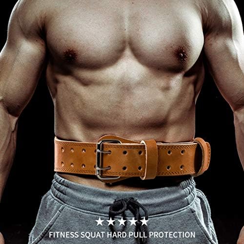 חגורת FSJKZX Fitness Squat הרמת משקולות עור ספורט וגברים ונשים חגורת אימונים מקצועית חגורת הרמת חשמל הרמת חשמל