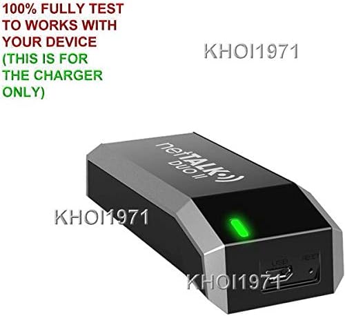 Khoi1971 ® מתאם חשמל קיר AC תואם לצמד Nettalk II 2 WOIP טלפון טלפון מטען AC מתאם לא נוצר או נמכר על ידי מתאם AC מטען