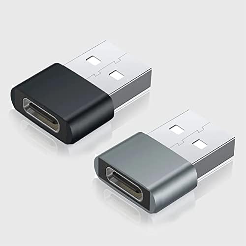 USB-C נקבה ל- USB מתאם מהיר זכר התואם ל- Xiaomi Redmi Note 10 עבור מטען, סנכרון, מכשירי OTG כמו מקלדת, עכבר, zip, gamepad,