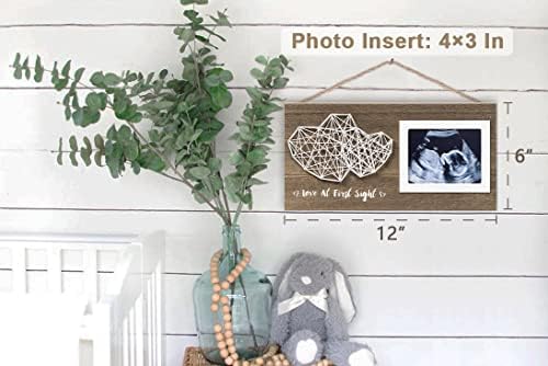 אולטרסאונד תמונה מסגרת תינוק הכרזה מתנות-סונוגרמה מין ניטראלי תינוק מתנה עבור מצפה אמא אהבה ממבט הראשון משתלת