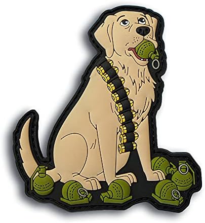 לך להביא - הגרנדיאר רטריבר כלב טקטי PVC טלאי מורל, טקטי טקטי, צבאי - טלאים וולקרו, טלאים צבאיים - מושלם לציוד הצבא הצבאי הטקטי