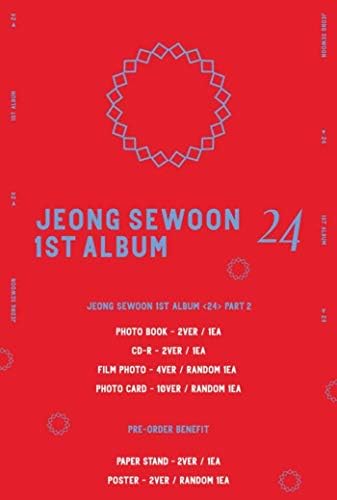 Jeong Sewoon 24 Part.2 אלבום ראשון גרסה אקראית CD+128P Photobook+1P צילום סרט+1p פוטו -קלאב+הודעה פוטו -כרטיסים