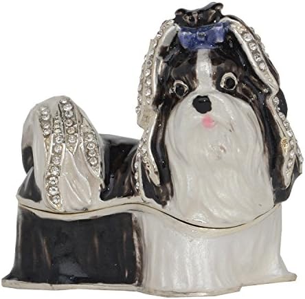 Jiaheyou shih tzu כלבים תכשיטים תכשיטים תיבת תכשיטים קישוט חובב חיות מחמד מתנות יצירתיות קופסת מזכרת