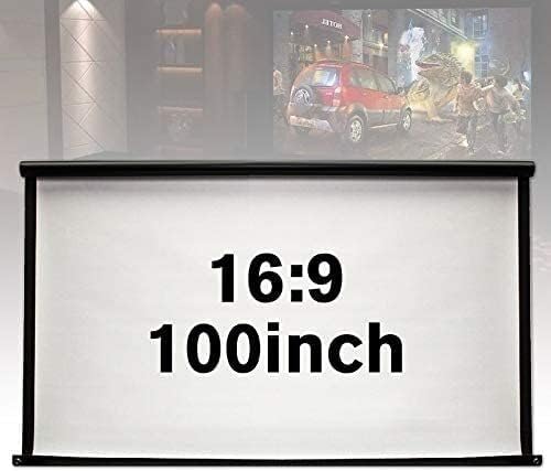 מסך הקרנת קולנוע, מסך נייד מתקפל מסך 16: 9 100 אינץ