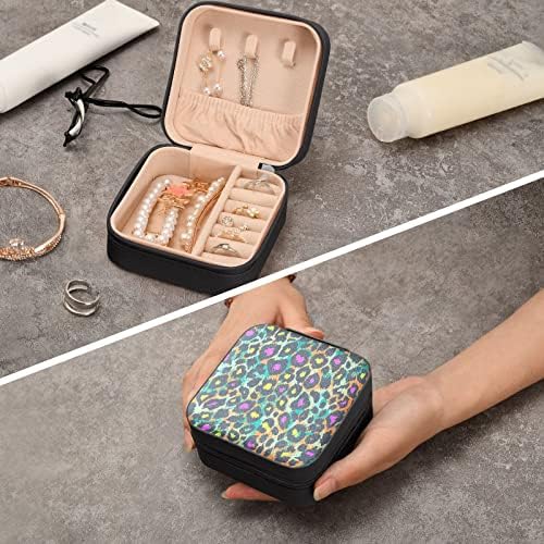 קופסת תכשיטים קטנה של נמר Umiriko, נרתיק תכשיטים ניידים לנסיעות לטבעת, תליון, עגיל, שרשרת, ארגוני אחסון מארגן