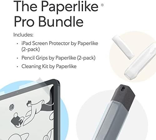 ערכת Po-in-One של Paperlike 2.0 Pro-All-in-One כוללת מגן מסך לאייפד 9.7 ו- iPad Pro 9.7, אחיזות עיפרון וערכת ניקוי