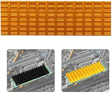 Vikye M.2 Hearsink, PCIE M.2 SSD 2280 CONTER CORMECT PC PCIE M2 COOLER SSD עם סיליקון תרמי, רדיאטור SSD בעל