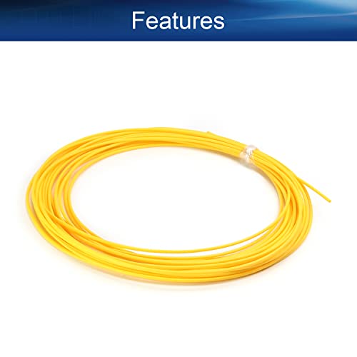 צינורות מכווץ חום של 1 pcs, 2: 1 צהוב בטומשין כבל חוט חשמלי ≥600V ו- 248 ° F, 6mx0.8 ממ מכווץ עוטף גלישת בידוד לאורך זמן
