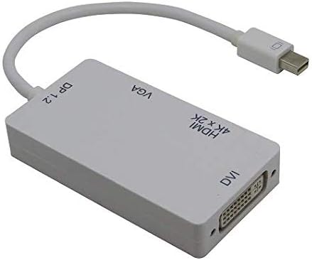 Gorite Mini Displayport ל- DVI/HDMI/VGA מתאם 1.2V 3 במתאם אחד