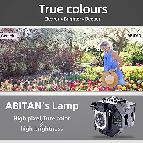 Abitan v13h010L96 מנורת מקרן ל- ELPLP96 עבור Epson Powerlite הקולנוע הבית 2100 2150 1060 660 760HD VS250 VS355 EX5260