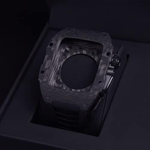 Czke Carbon Case Case Sport Style ערכת MOD עבור Apple Watch 7 45 ממ רצועה קלה עבור IWatch 6 SE 5 4 אביזרי DIY