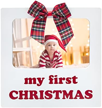 מסגרת חג המולד הקטנה של הולי קשת, מסגרת צילום לחג לתינוק, מסגרת מזכרת לתינוק, מסגרת התמונה הראשונה של התינוק, תוספת צילום