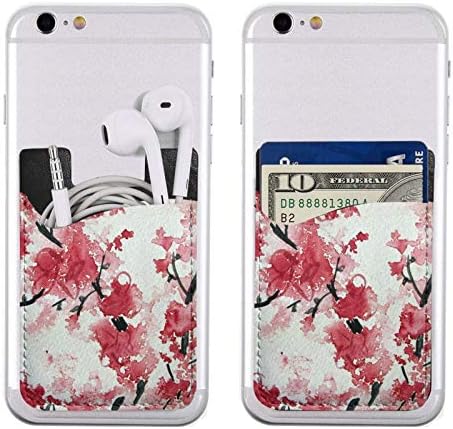 אמנות פרחים יפנית 3 מ 'דבק מקל-על מזהה ארנק כרטיס אשראי ארנק טלפון כיס שרוול כיס שרוול