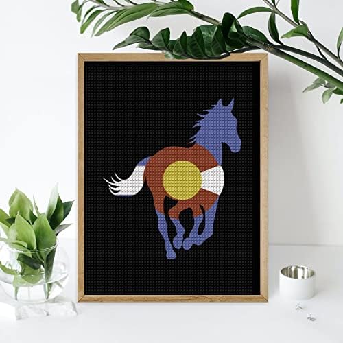 קולורדו פראי סוסים יהלומי ציור ערכת אמנות תמונות עשה זאת בעצמך מלא תרגיל בית אביזרי מבוגרים מתנה עבור בית קיר