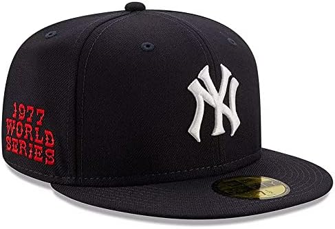 עידן חדש ניו יורק ניו יורק יאנקיז 59 חמישים 1977 עולם סדרת צד תיקון קופרסטאון רטרו מצויד כובע, כובע