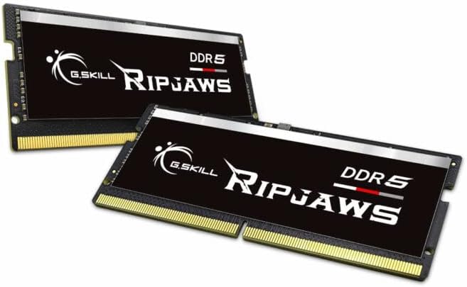 G.Skill Ripjaws DDR5 SO-DIMM סדרה 32GB 262-PIN DDR5 5200 CL38-38-38-83 1.10V זיכרון ערוץ כפול F5-5200S3838A16GA2-RS