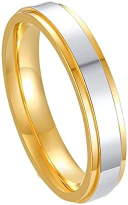 זוג טבעת זהב נירוסטה מוכרת טבעות טבעות טבעות מפלדת טיטניום מבריק