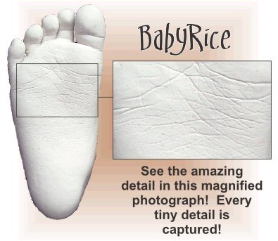 ערכת ליהוק לתינוקות חדשה של Babyrice עם מסגרת תצוגה תלת מימדית 3x5 מסגרת תצוגה תלת מימד / הרכבה שחורה / גיבוי לבן / צבע