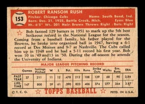 153 בוב רוש - 1952 כרטיסי בייסבול Topp