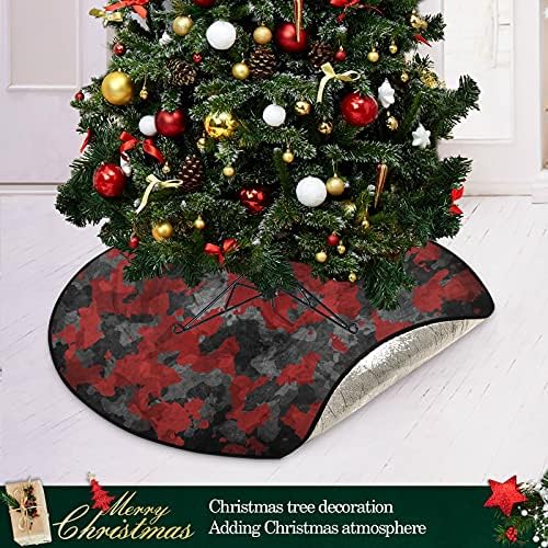 מחצלת עץ חג המולד של שיגואה מחצלת עץ חג המולד שחור אדום מחצלת עץ חג המולד חצאית עץ חג המולד חג המולד קישוטי מסיבות בית