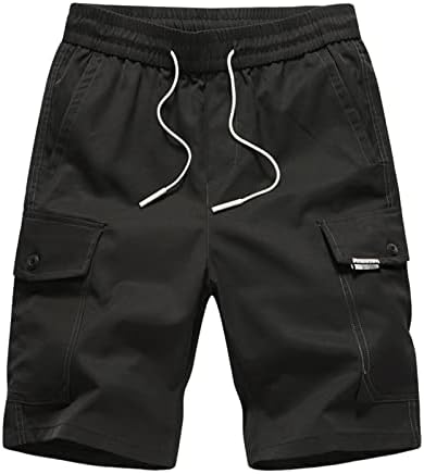מכנסיים קצרים לגברים של YMOSRH מכנסי קיץ קצרים קדומים קפריס חוף רגל ישר מכנסיים רופפים מכנסיים קצרים