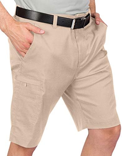 מכנסי גולף של מטען לגברים - התאמה יבשה, כיסים גדולים, קל משקל, פיתול לחות, מתיחה 4 -כיוונית