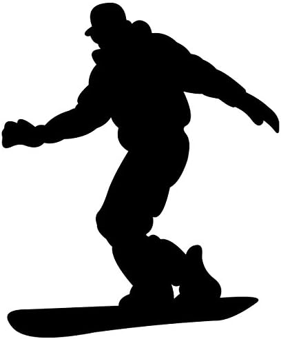 Thevinylguru Snowboarding Wall Calling מדבקה 4 - מדבקות מדבקות וציור קיר לילדים בנות נערים חדר וחדר שינה. אמנות קיר עלייה