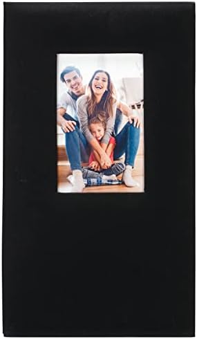 עיצובים בינלאומיים של מלדן 3 למעלה 4x6 בד שחור פוסט פוסט אלבום צילום עטיפה קשיח 4x6 כיס שער קדמי