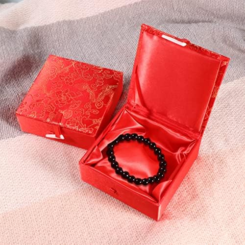 קופסאות תכשיטים קאבילוק קופסאות תכשיטים 6 יחידות מתנה סאטן מחזיק סיני מיכל סגנון ברוקד ברוקד תכשיטים תכשיטים