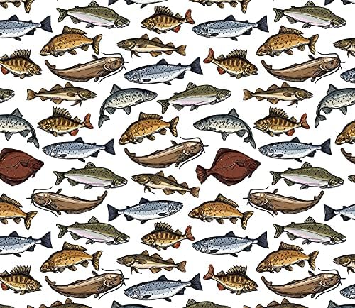 סטשה מסיבת דיג מתנת גלישת דגי גלישת נייר גברים-מקופל שטוח 30 איקס 20 אינץ - 3 גיליונות