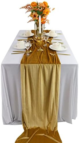 BTF ביתי שולחן שולחן קטיפה, קישוטי קבלת חתונה מפוארים 10ft קישוטי קטיפה קטיפה רכה שולחן פשתן שולחן למסיבה