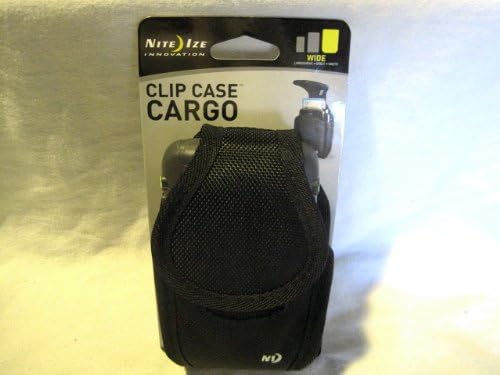 Nite ize Cargo אנכי /אופקי כבד מחוספס xx-large שחור נרתיק מורחב כיס עם קליפ חגורה מסתובב קבוע מתאים מוטורולה מוטו