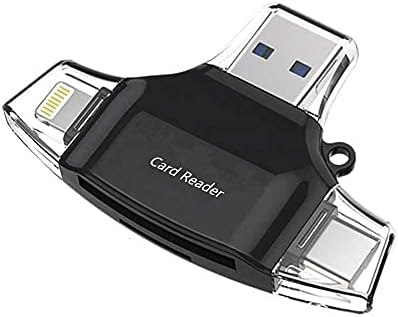 BoxWave חכם, גאדג ' ט תואם עם JVC HA-A3T - AllReader קורא כרטיסי SD, microSD Card Reader SD USB קומפקטי על JVC HA-A3T
